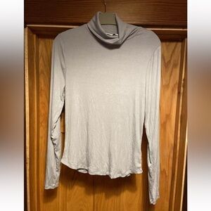 Aritzia Sunday Best Gray Ribbed Turtleneck Long Sleeve XL